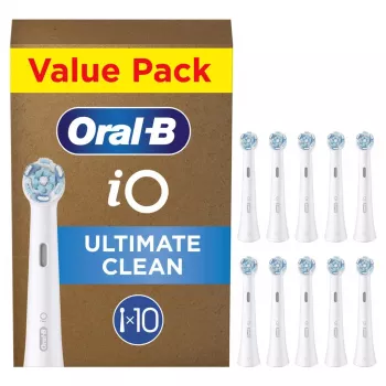Oral-B iO Ultimate Clean vaihtoharjaspäät, valkoinen, 10 kpl