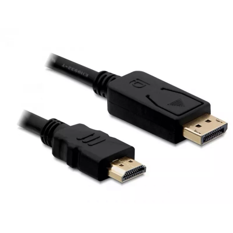 Displayport/HDMI-kaapeli DeLOCK 82586 1 m musta