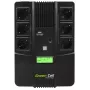 Green Cell AiO 800VA LCD UPS-varavirtalähde, Line-Interactive, 0,8 kVA, 480 W, 6 AC-pistorasiaa