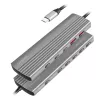 Erittäin ohut USB 3.2 -keskitin 2x USB-A, 8x USB-C, PD, 100W