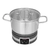 Gastroback 42568 Fondue MultiCook 4in1 ja keittolevy, 1200 W, 2,3 l ruostumattomasta teräksestä valmistettu kattila, 8 haarukkaa