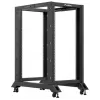 Lanberg Open Rack 22U musta (22HE, 19 tuuman rack), palvelinrack, musta