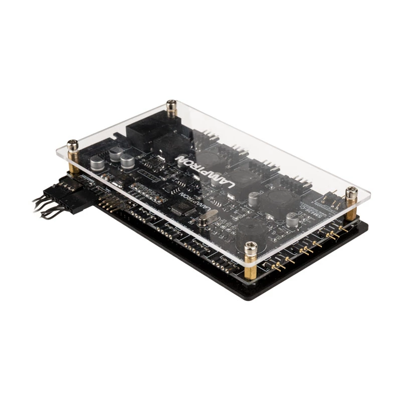 Lamptron SM436 PCI tuuletin- ja RGB-LED-ohjain, musta