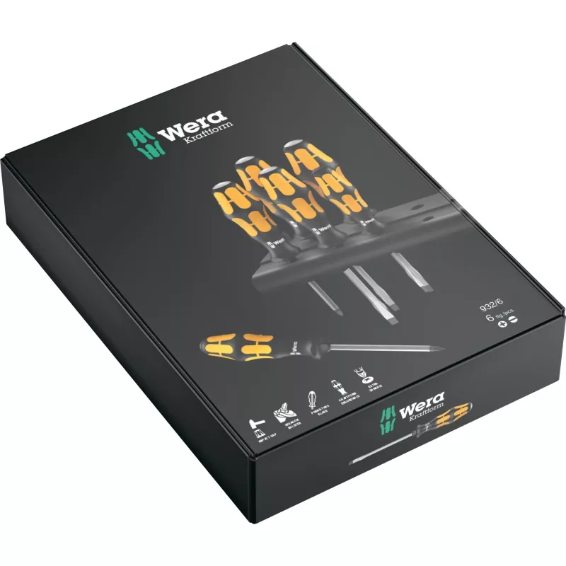 Ruuvimeisseli Wera 932/6 Kraftform sarja Standard