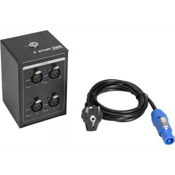 DMX-jakaja EUROLITE DMX Split 4 Mini 3-napainen, 4 lähtöä