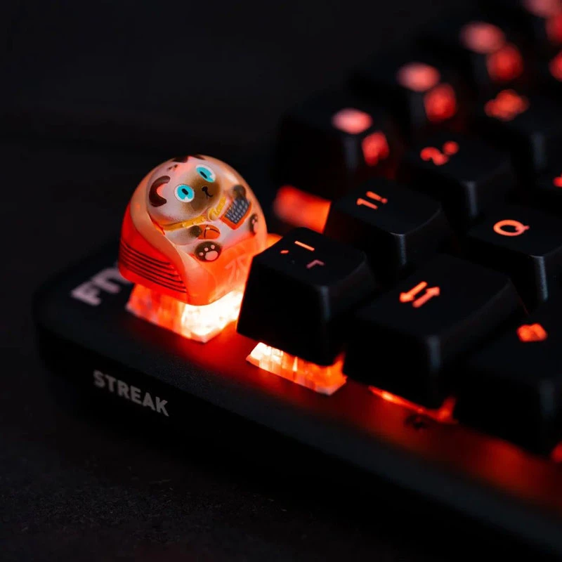 Fnatic Artisan Keycap Loeya näppäinhattu, oranssi