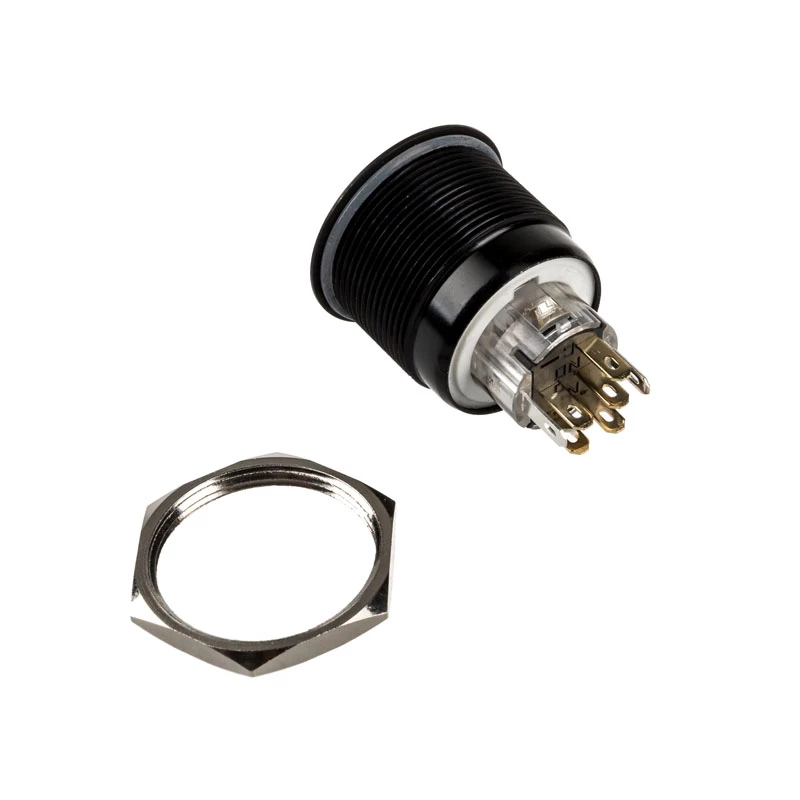 DimasTech PD220 vandalisuojattu 25 mm painonappi Blackline Dot RGB