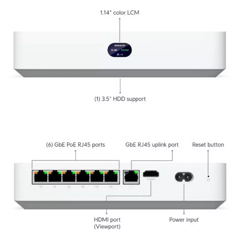 Ubiquiti UNVR-Instant-Kit videovalvontasarja johdollinen