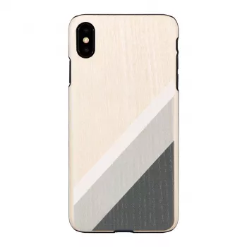 Puhelinkotelo man and wood iPhone XS Max — harmaa puku, musta