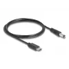 DeLOCK USB Type-C virtakaapeli 1 m 5,5 x 2,1 mm pistoke 5 V 1,5 A