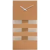 NeXtime seinäkello 2855co Bold Stripes, 38x19 cm, seinäkello, kupari