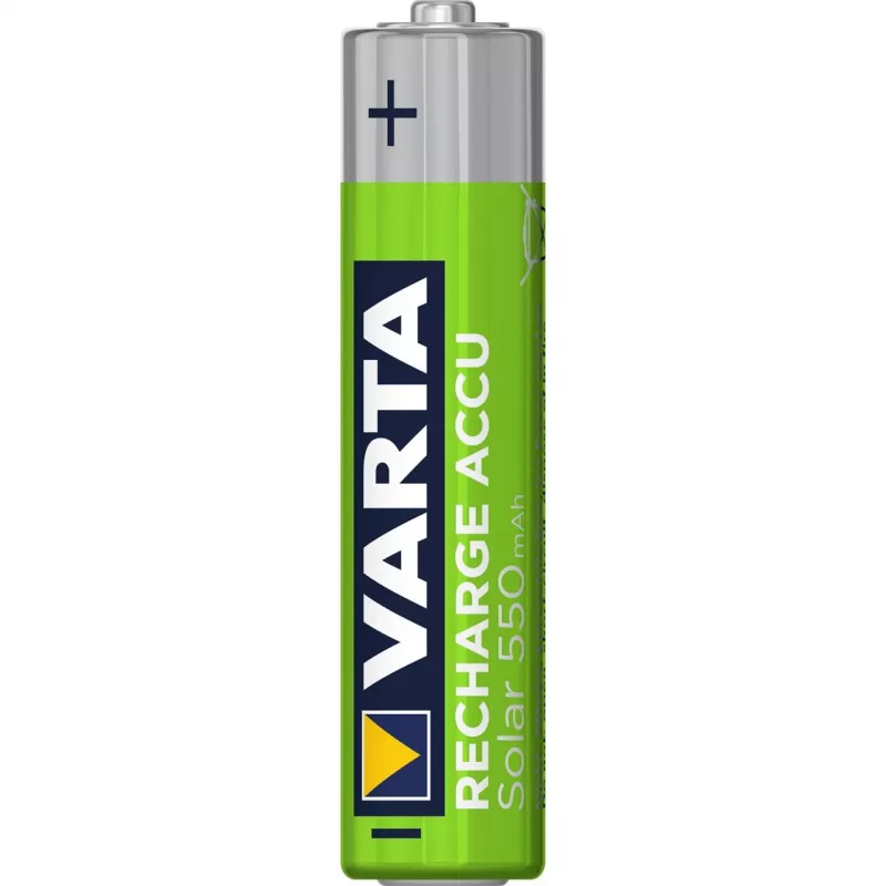 Varta Recharge Accu Solar AAA 550 mAh NiMH -akut, 2 kpl (56733101402)