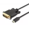 Equip USB Type-C - DVI-D Dual-Link -kaapeli, pistoke–pistoke, 1,8 m