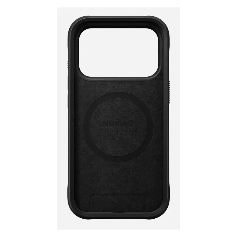 Nomad Rugged Leather Case -puhelinkotelo iPhone 17 Pro, 6,3 inch (16 cm), ruskea, nahka/TPU/alumiini