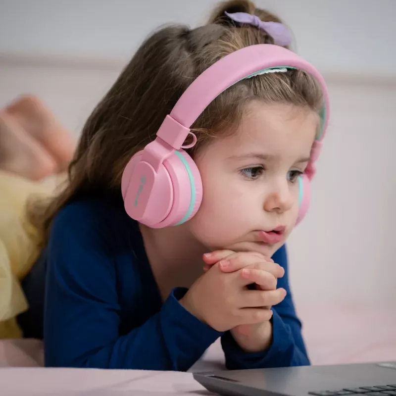 Kuulokkeet Tellur Buddy Bluetooth over-ear pinkki