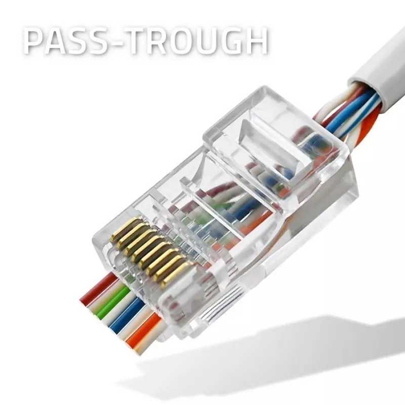 RJ45-liitin QOLTEC 54544 CAT6 UTP, 100 kpl:n pakkaus