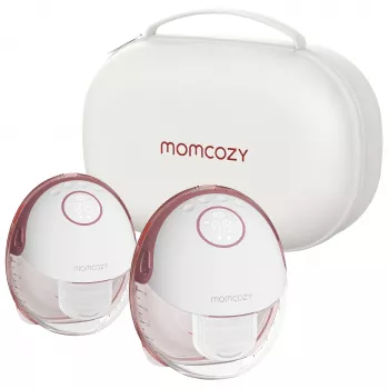 Momcozy M6 kaksinkertainen sähköinen rintapumppu, punainen, 180 ml