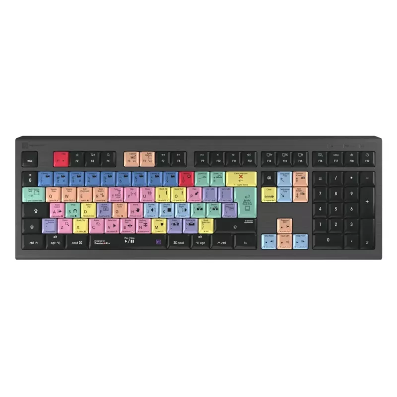 Logickeyboard LKB-PPROCC-A2M-UK näppäimistö USB QWERTY englanti musta (LKB-PPROCC-A2M-UK)