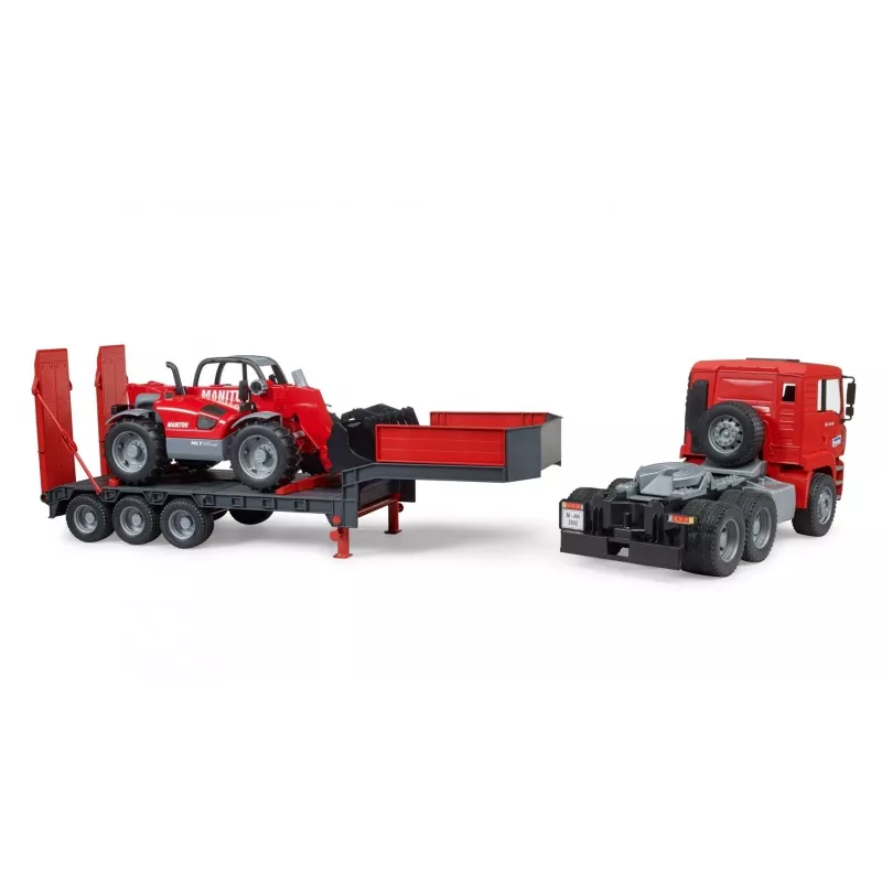 Ajoneuvosetti BRUDER MAN TGA kuorma-auto ja Manitou-kuormaaja