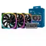 MONTECH AX120 120 mm ARGB 3 kpl:n pakkaus kotelotuuletin - musta