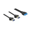 USB-kaapeli DeLOCK 85244 0,8 m musta