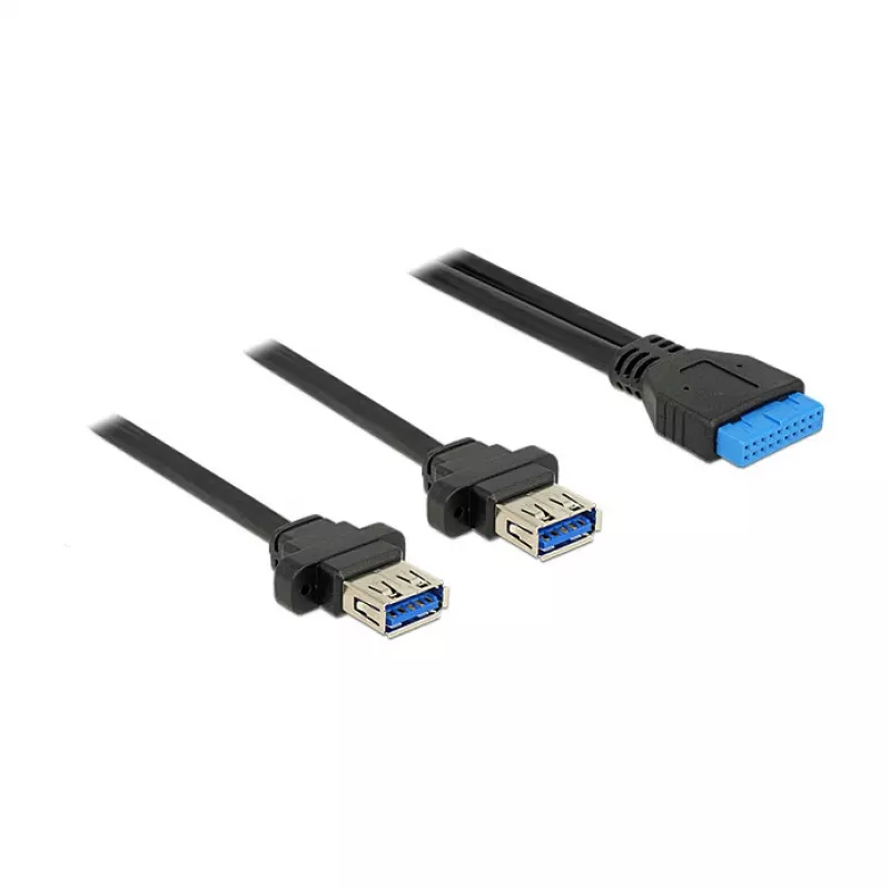 USB-kaapeli DeLOCK 85244 0,8 m musta