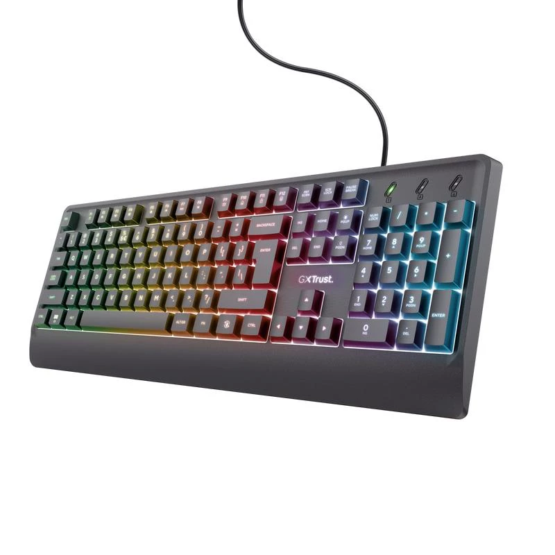 Trust GXT 792 QUADROX näppäimistö ja hiiri sis. peli USB QWERTY US English musta