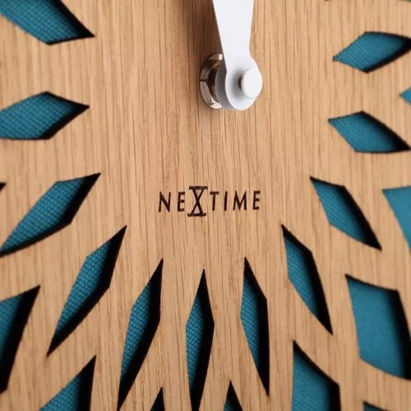 NeXtime kello 3149tq Sun Large, Ø50 cm, seinäkello, turkoosi