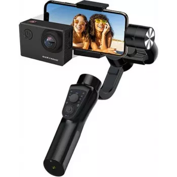 GoXtreme GX3 55243 3-akselinen gimbal-vakain, kevyt käsikahva kameroille ja toimintakameroille