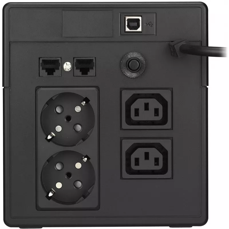 PowerWalker VI 1000 LCD 1 kVA 600 W 4 AC-lähtöä