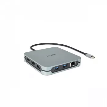 DICOTA D32057 USB Type-C -keskitin 10000 Mbit/s hopea