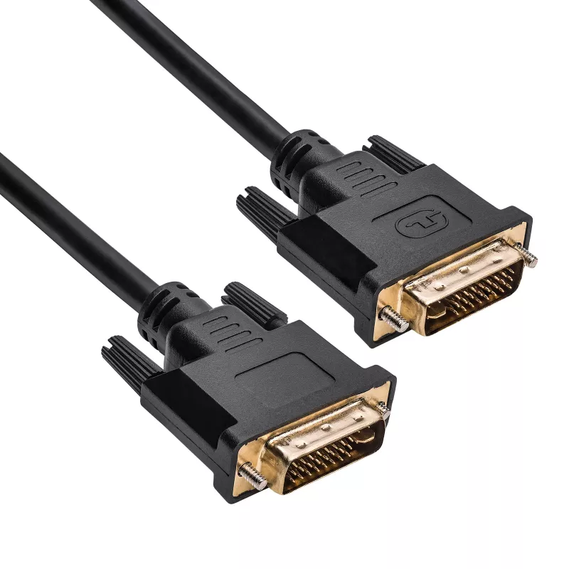 Akyga AK-AV-02 DVI-I Dual-Link-kaapeli, 24+5-pinninen, 1,8 m, musta