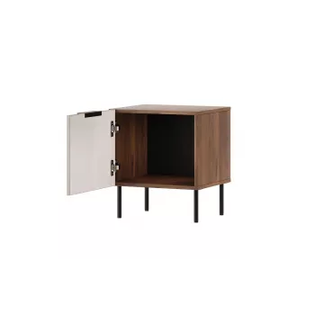 Yöpöytä Cama Meble ALMERA 50x42x44 cm, 2 kpl, pähkinä/cashmere, MDF ja lastulevy