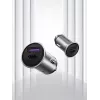 Vention kaksiporttinen USB A+A (30+30) autolaturi harmaa Mini-tyyli alumiiniseos