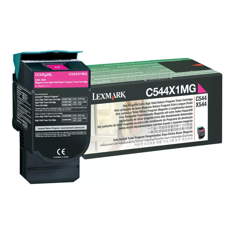 Lexmark C544X1MG värikasetti malleihin C544/C546/X544/X546/X548, magenta, 4000 sivua