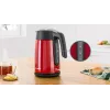 Sähköinen vedenkeitin Bosch TWK7L464 – 1,7 l tilavuus, 2400 W, punainen, muovikotelo