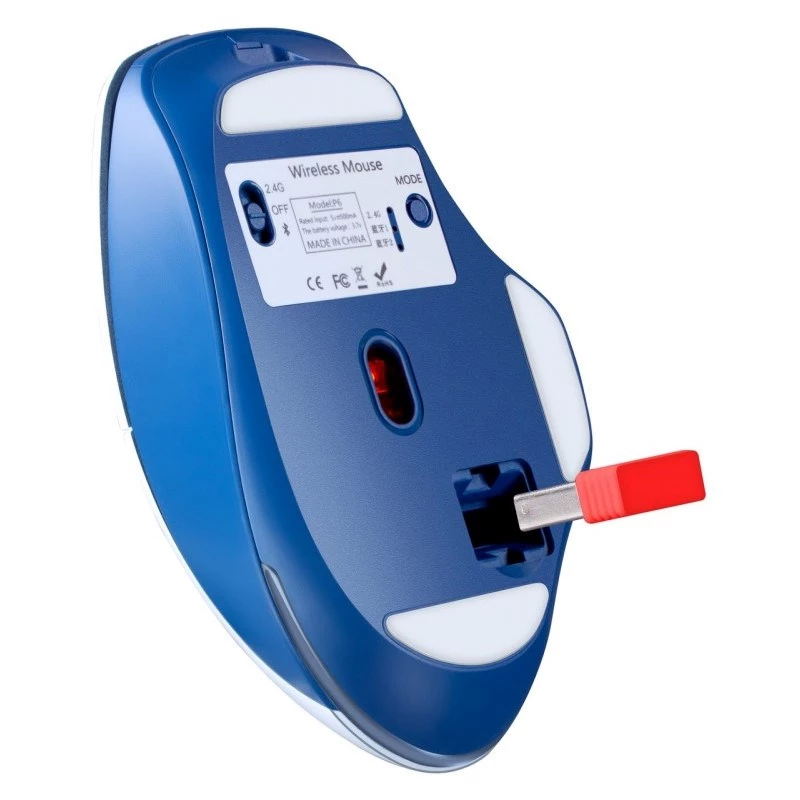 Hiiri DEFENDER GM-126 TISA RF+BT OPTINEN 1600dpi 6P valkoinen