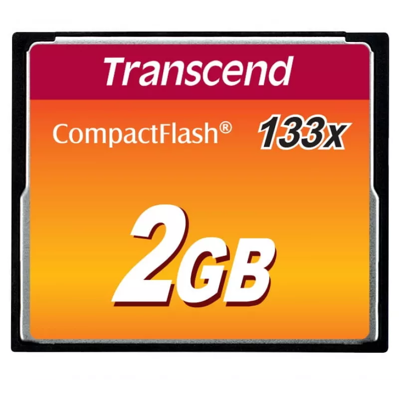 Flash-muisti Transcend 2GB CompactFlash 133x TS2GCF133