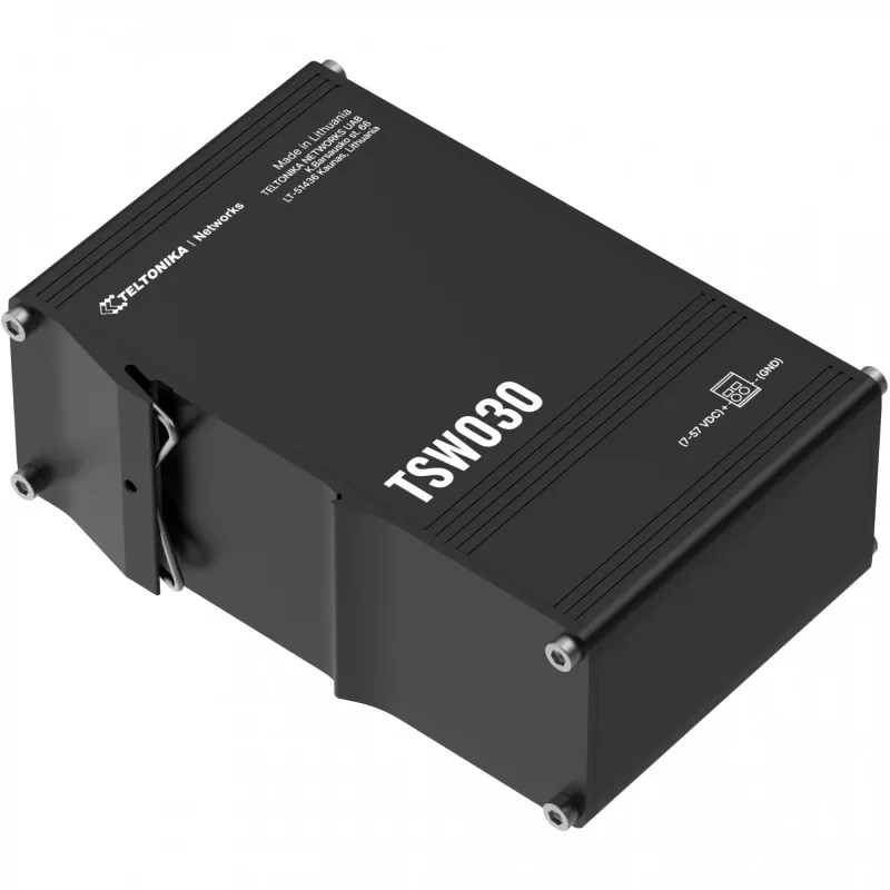 Teltonika TSW, hallitsematon 8-porttinen teollisuus-Ethernet-kytkin