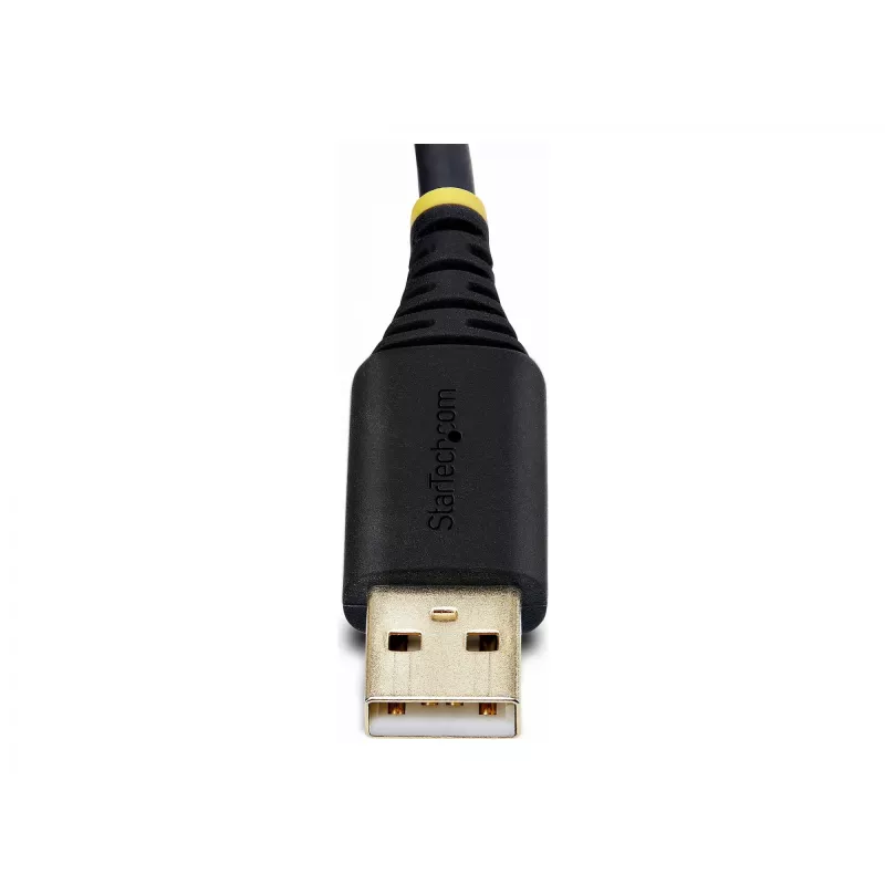 StarTech.com 2ft (60cm) 2-porttinen USB-sarja-adapterikaapeli, vaihdettavat DB9-ruuvit/mutterit, COM-säilytys, USB-A - DB9 RS232, FTDI, tason 4 ESD-suoja, Windows/macOS/ChromeOS/Linux – tukeva TPE-rakenne