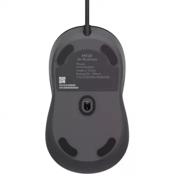 Logitech Signature Wired M520 for Business optinen langallinen hiiri USB-C Plug-and-Play Windows/Mac/Chrome/PC/kannettavat - grafiitti