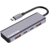 Canyon DS-18 - USB-C-keskitin - 5 porttia - 1x USB-C 5V DC lataus - 2x USB-C - 10 Gbit/s - 2x USB 3.2