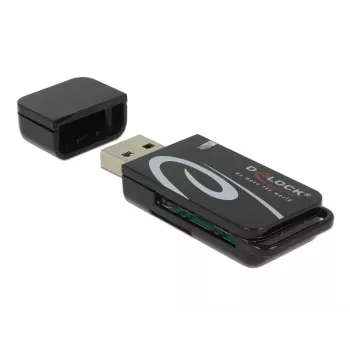 Kortinlukija DeLOCK Mini USB 2.0 SD- ja micro-SD-paikalla