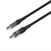 Fixed | Kaapeli USB-C/USB-C näytöllä, PD-tuki, 2 m, USB 2.0, 100W | FIXDD-CC2-BK