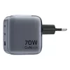 Vention GaN-laturi FEXH0-EU 70W — 2x USB-C + 1x USB-A, PD 70W, 100–240V