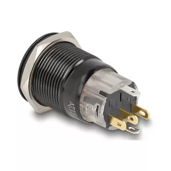 Kytkin DELOCK 22023 19 mm 12 V 5 juotosliitännällä