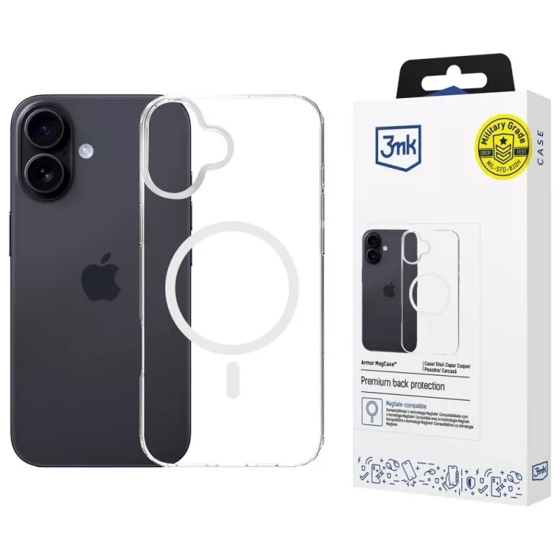 Suojakotelo 3MK Armor MagCase Apple iPhone 16 Plus – kestävä ohut istuvuus