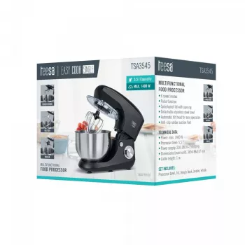 TEESA keittiökone EASY COOK Single musta TSA3545-B 1000W 4L