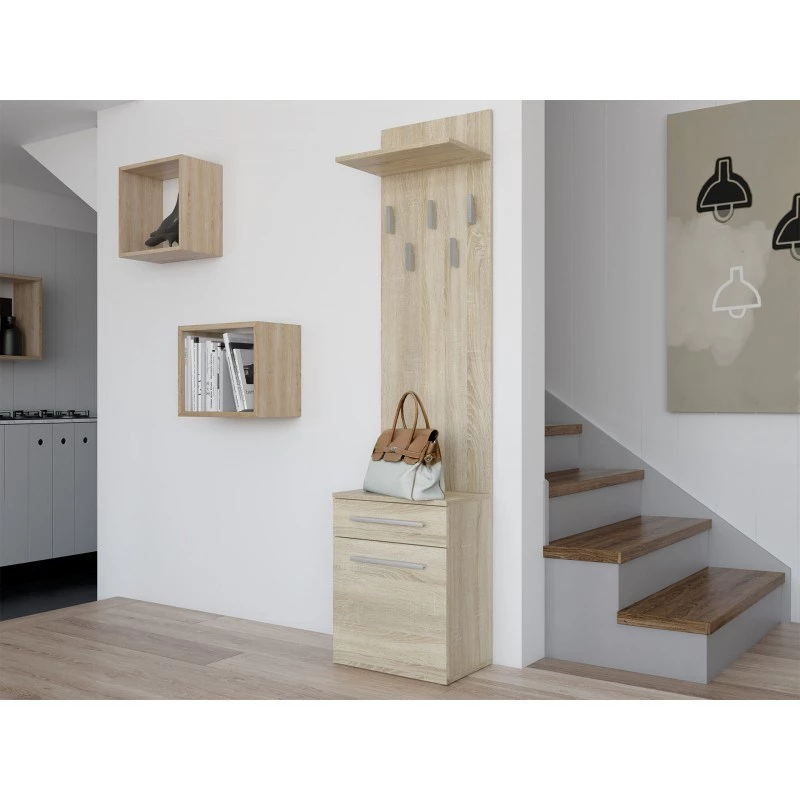 Topeshop DUO WIESZAK SONOMA vaateteline tammi