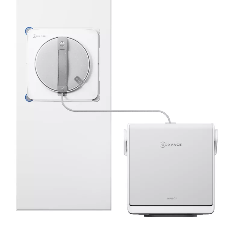 Ecovacs Winbot W2S Omni ikkunanpuhdistusrobotti valkoinen harmaa WG893-12 WG89312 (WG893-12)